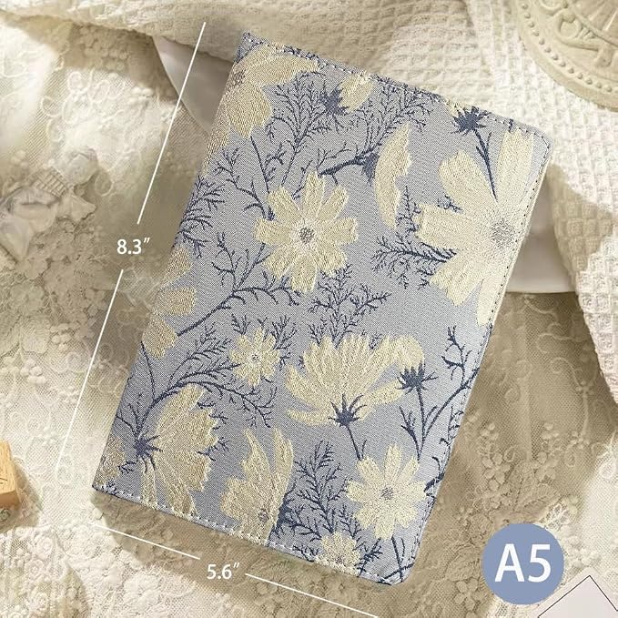 ipoul Beautiful Journal for Women, Daisy Flower, Hardcover, A5, 6x8, Lined Pages, Lay-flat, Personal Notebook, Self Care Journal, 40th Birthday Gifts for Women, Mothers day Gifts for mom