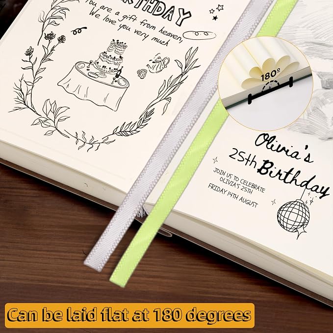 Thick Blank Journal Notebook 400 Pages 3.9 × 5.5 No Lines Soft Leather Pocket Blank Notebook for Women Drawing Book Memo Writing Sketch Diary Notebook Upgrade Page (dark green)