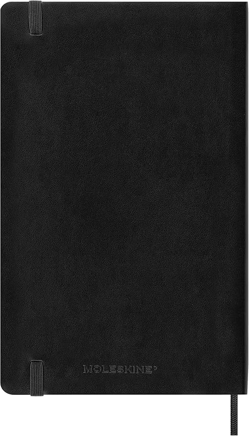 Moleskine Classic 18 Month 2026-2027 Daily Planner, Soft Cover, Large (5" x 8.25"), Black, 608 pages