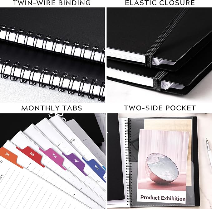 2027 Planner-2027 Weekly and Monthly Planner, 9" x 11", Jan. 2027-Dec. 2027 | Storage Pocket, Daily Agenda Book, College Organizer Notebook, Teacher Student Planning Book with Tabs, Enterprise
