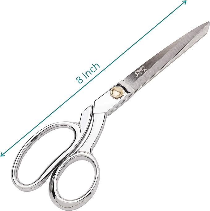 Mr. Pen- Premium Tailor Scissors, 8-Inch | Heavy Duty Carbon Steel Sewing & Fabric Scissors, Tailor Shears, Ultra-Sharp for Smooth Cutting