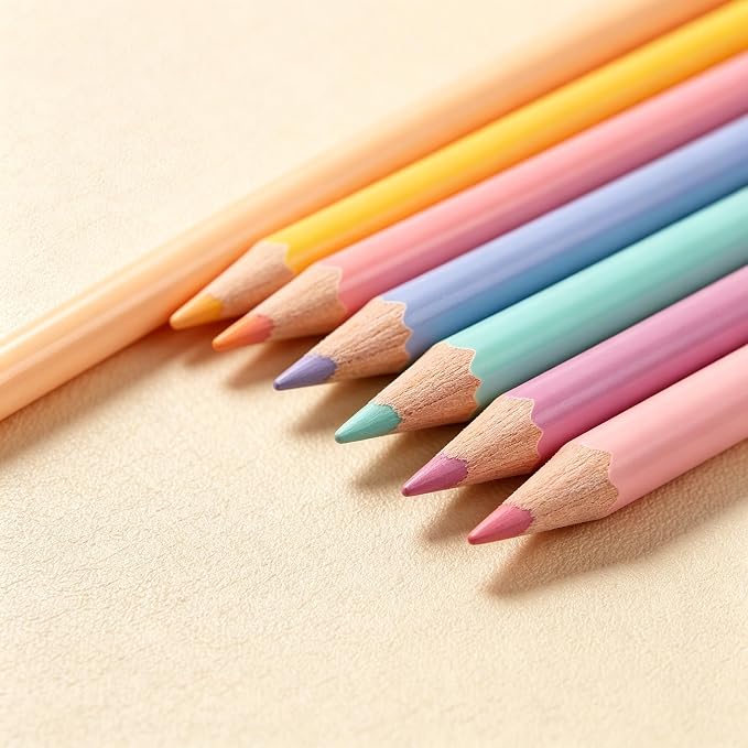 2026 new Colored Pencils Set of 50 Pastel Colors for Adults and Kids, Soft Core Artist Pencils for Drawing Sketching Shading Coloring, Numbered and Portable Tin Case