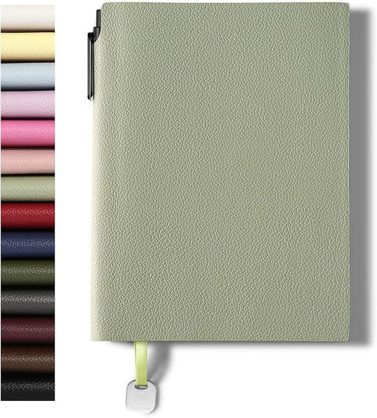 A5 Softcover PU Leather Lined Journal Notebook for Women | 160 Pages, Ruled Journaling, 5.51'' X 8.15', Daily Writing, Work School Note Taking