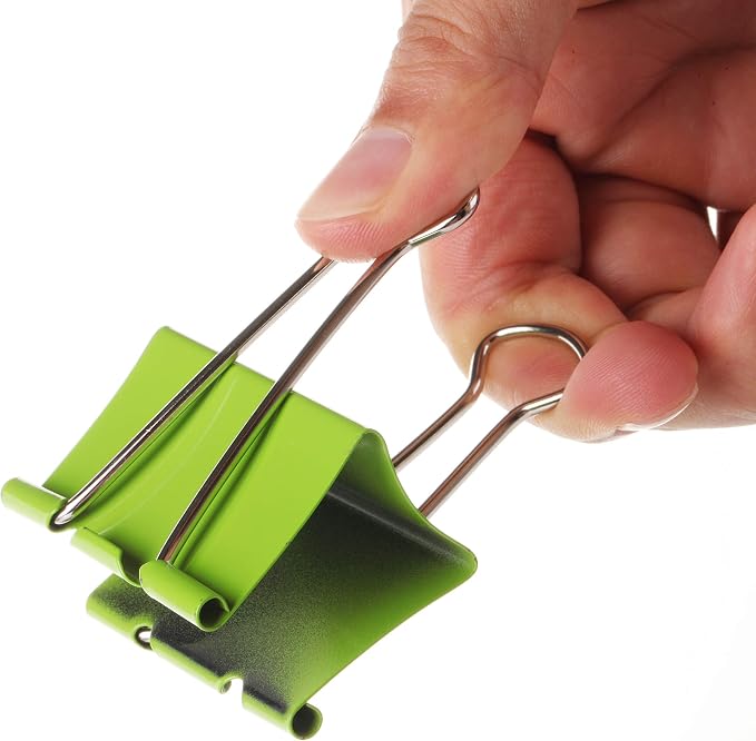Mr. Pen- Metal Binder Clips, 12 pcs, 2 Inches, Extra Large Size | Colored Binder Paper Clips, Paper Clamps for Office Supplies, Home, School, Business, Document Organizing