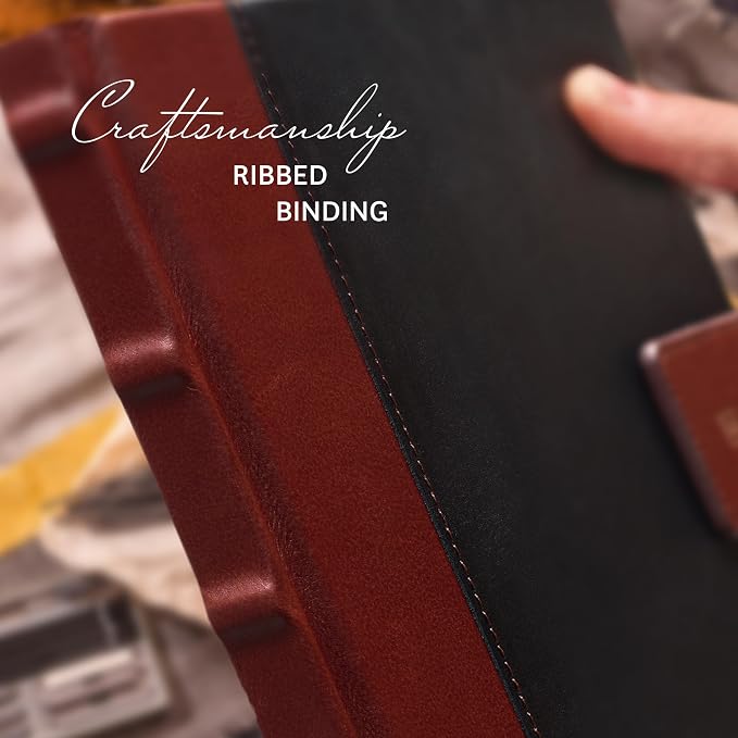 Leatherpress Luxury Leather Sketchbook, Hardcover Drawing Notebook | Pen Loop/Magnetic Closure, Acid Free 150gsm Thick Paper, Full-Grain Leather Artisan Collection (9.3” x 7.8” x .9”)