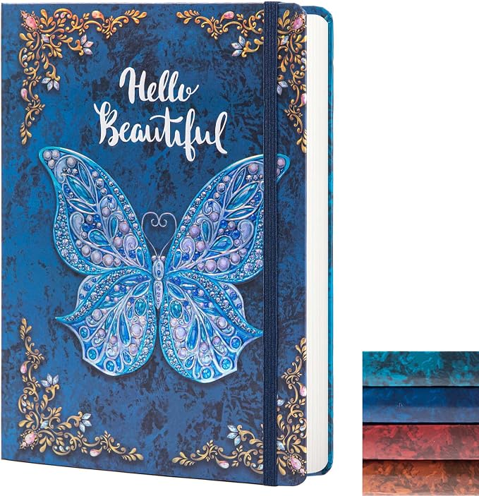 B5 Hardcover Journal for Women & Men -Butterfly Aesthetic Lined Notebook | Lined Notebook for Writing Drawing, journal for Girls Boys, Great for Writing, Drawing, Notes, Daily Thoughts (9" x 6.9")