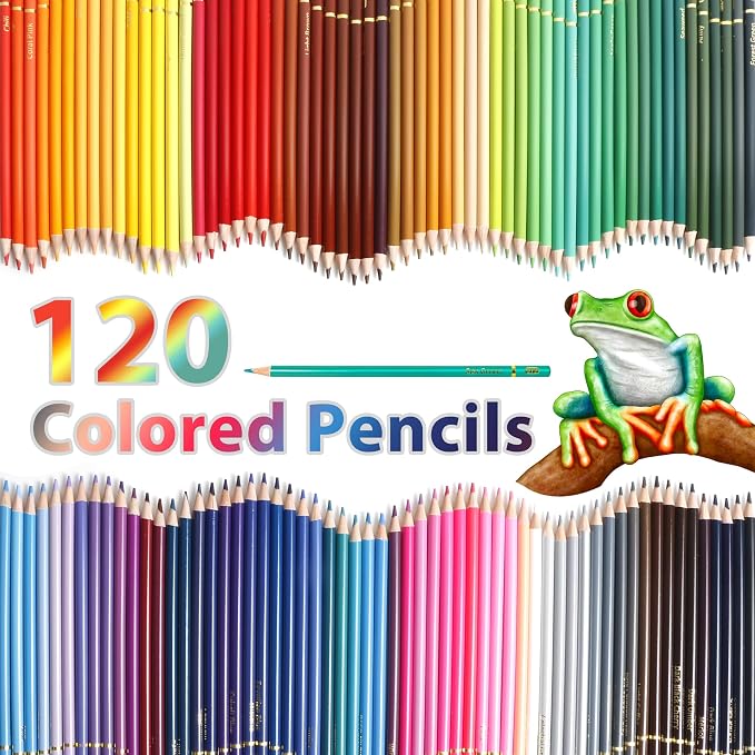 Smilo 120 Pack Colored Pencils for Adults Coloring Books with Carry Case | Soft Core Oil Based, Professional Art Supplies for Drawing, Sketching, Shading and Blending, Ideal for Beginners and Artists