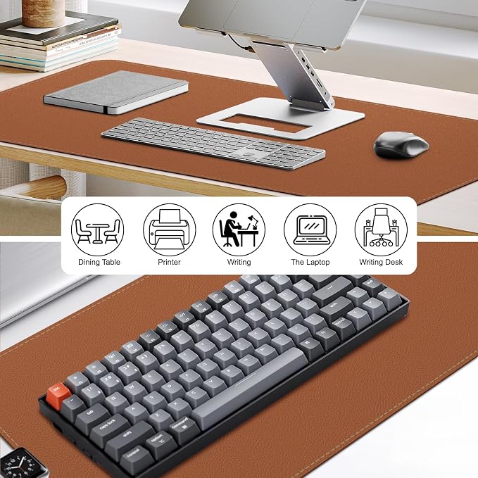 Desk Pad, Desk Matt for Desktop, Keyboard Mats for Desk, Large Desk Mat | Cork Desk Mat, Mouse Pads for Desk, Desk Pad Mat, Large Mouse Pad for Desk, Keyboard Mat, Computer Mats for Desktop