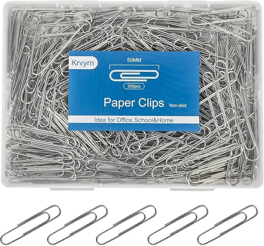 Large Paper Clips Non-Skid,2' Jumbo PaperClips,300 Pcs Metal Paper Clips. | Large Paper Clips Non-Skid, 2 Inch Jumbo PaperClips, 300 Pcs Metal Paper Clips,Paperclips for Office&School Supplies.