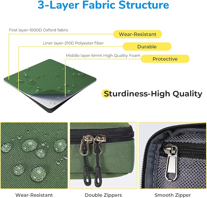 ECHSRT Large Pencil Case, Aesthetic Pen Pouch with Big Capacity, Minimalist Portable Stationery Bag with Handle for Office Organizer Aesthetic Pencil Cases
