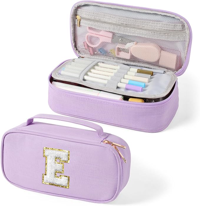 YOOLIFE Initial Bag, Birthday Gifts, Purple (E)