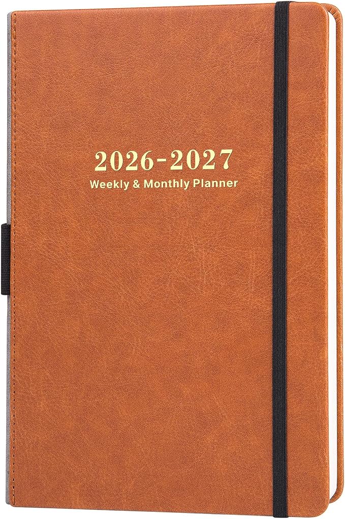 2026-2027 Planner - Planner 2026-2027 Weekly and Monthly with Stickers, JUL. 2026 - JUN. 2027, 5.75" X 8.25", Academic Calendar Planning with Premium Paper, Pen Holder, Inner Pocket and 44 Notes Pages
