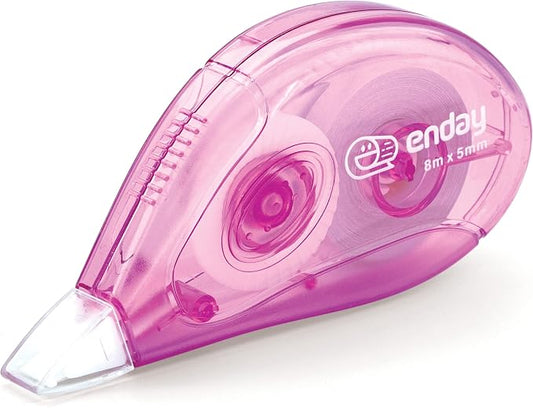 Enday White Out Correction Tape, Purple Dispenser White Out Tape, Easy to Use Applicator for Instant Corrections, Whiteout Suitable for Students, Teachers, and Office Workers