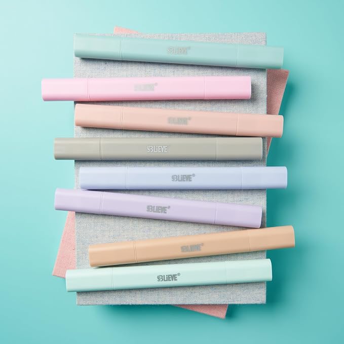 BLIEVE Bible Highlighters No Bleed Through, Pastel Colors, Dual Tip, 8 Pack | Aesthetic Cute Highlighters, Chisel Tip & Fine Point For Bible & Journaling, Back To School Supplies