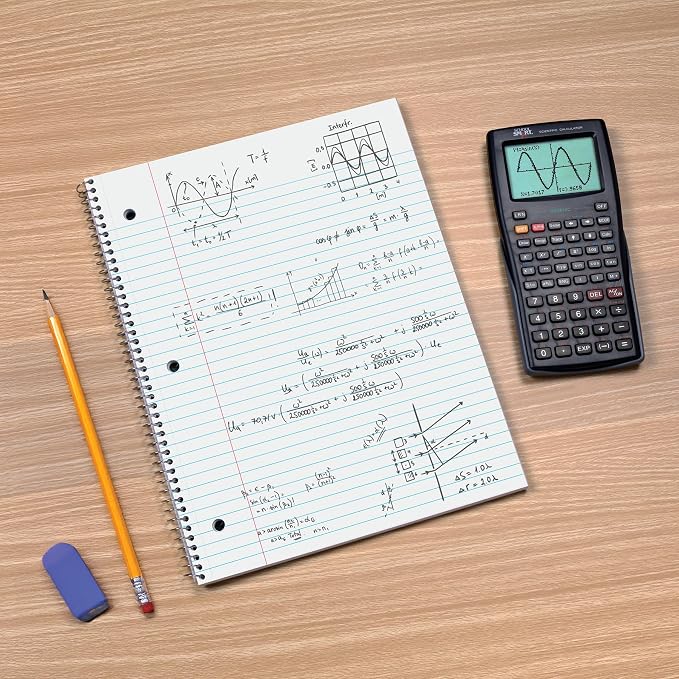 Oxford Spiral Notebooks, 3 Pack, College Ruled, 70 Sheets, Earthtone Covers | 3 hole punched to fit any binder. Perforated sheets tear out easily. Color coded covers. One notebook per subject.