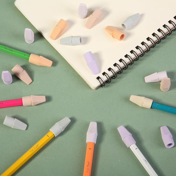 Mr. Pen- Pencil Erasers Toppers, 120 Pack, Colorful, Latex Free, No Smudge | Mr Pen Erasers for Pencils