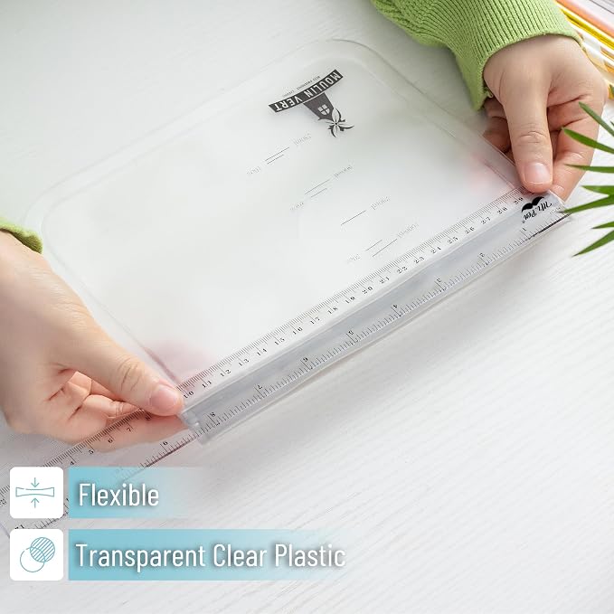 Mr. Pen- Plastic Rulers, 12 Inch, 3 Pack, Easy-to-Read Markings | Scratch-Resistant Design with Inches and Centimeters, Durable Transplant Rulers for Crafting Office & School, School Supplies