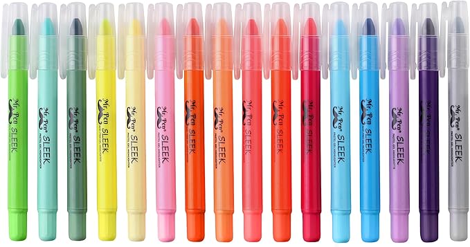 Mr. Pen- No Bleed Gel Highlighters, Assorted Colors, 16 Pack | Bible Highlighters and Pens No Bleed, Bible Markers for Study, Journaling, School Supplies and Accessories