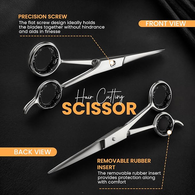 Utopia Care Hair Scissors Professional- 6.5inch Stainless Steel Hair Shears | Professional hair cutting scissors Stainless Steel Blades for Barbers, Stylists & Home Haircuts