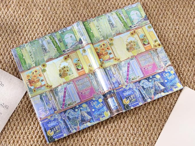 Hardcover Notebook Journal with 224 Pages, A5 Lined Journal with 100 GSM Premium Thick Paper for Smooth Writing, Aesthetic Foil Embossed Fine Art Bookcase Notebook Journal for Women & Writers