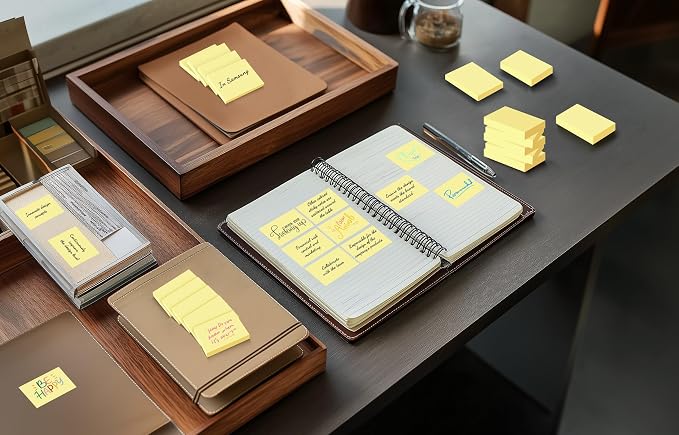 (54 Pads) Mini Sticky Notes 1.5x2 in, Yellow Strong Adhesive Post, Suitable for School, Home, Office, Clean Removal