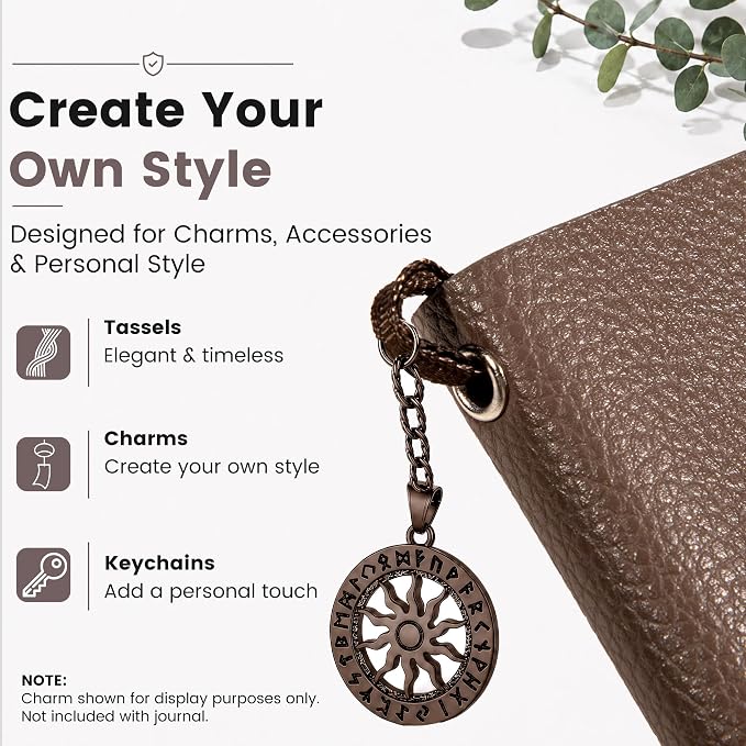 CAGIE Lined Journal Notebook for Men & Women,176 Pages A5 Medium Size, Softcover Leather Journals for Writing, College Ruled Notebook for Work & School, 100 GSM Thick Paper (5.7'' x 8.3'') (Taupe)