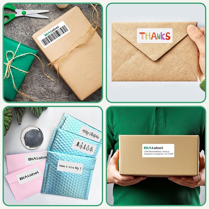 1 x 2-5/8 Inch Address Labels, 250 Sheets, 7,500 Labels | 30 Labels Per Sheet for Laser & Inkjet Printers, Smooth White Surface, Permanent Adhesive, Clear Printing