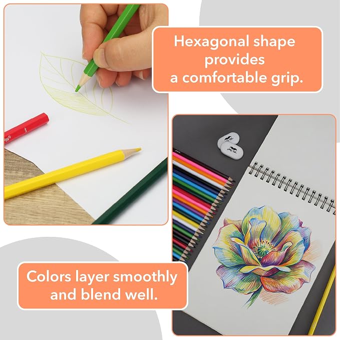 Mr. Pen- Colored Pencils for Kids, 12 Colors/Set, 24 Sets, Soft Core | Pre-Sharpened Color Pencils Bulk for Adult Coloring Book, Drawing, Sketching, Classroom Prizes, Kids Party Favors