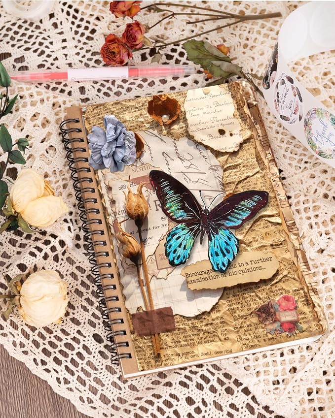 Dynta Spiral Notebooks A5 Lined 20Pcs College Ruled Journals for Work, School and Travel, Good for Students and Office 120 Pages/60 Sheets
