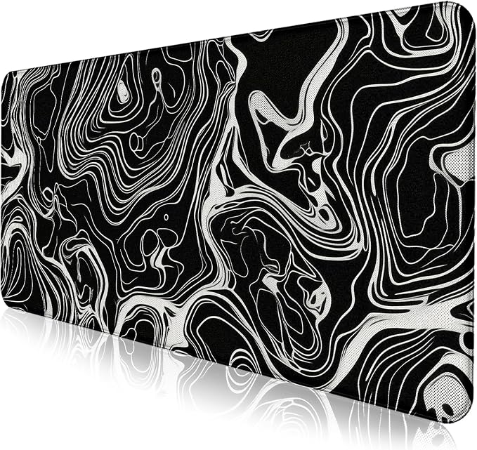 Marble Patterned XL Gaming Mouse Pad, Suitable for Office and Study Mouse Pads
