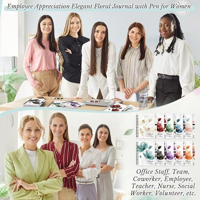 Tellingyou 20 Sets Difference Maker Employee Appreciation Gift for Coworkers to Do List Notebooks with Ballpoint Pens Note Pads Journal for Nurse Staff Team Graduation Teacher (Watercolor)