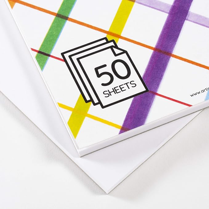 Marker Paper - 9 x 12 inch Marker Paper Sketchbook, 50 Sheets Per Pad, White Acid-Free, 75 GSM Paper, Lightweight and Sketching and Drawing Pages, (Pack of 2)