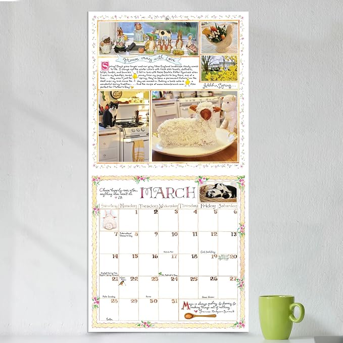 TF Publishing 2027 Susan Branch Wall Calendar - Large Grids for Appointments & Scheduling - Vertical Monthly Wall Calendar 2027 with Premium Matte Paper for Home & Office Organization - 12x12 in