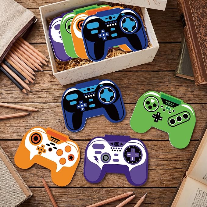 Maitys 24 Pcs Game Controller Shaped Notepads Bulk Mini Pocket Gaming Notebook Novelty Memo Pads for Journaling Office Supplies Party Favors