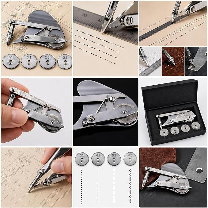 Vintage Precision Dotting Pen Set: The Blueprint Drafting Tool, Mechanical Gear Train Ruling Pen, Professional Technical Dotting Pen Kit for Drawing for Architects Designers Engineers (#A)