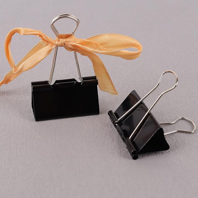 KTOJOY Extra Large Binder Clips (36 Pack) 2 Inch, Big Paper Clamps for Office Supplies, Black