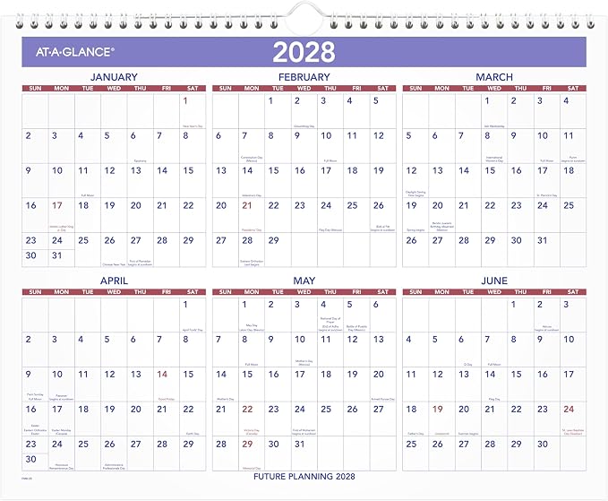 AT-A-GLANCE 2027 Wall Calendar, Monthly, 15" x 12" Planner, Ruled Daily Blocks (PM82827)