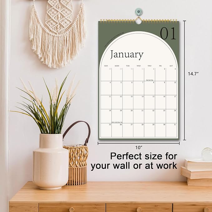 2026 Wall Calendar, Large Calendar from January 2026 - June 2027, Hanging Calendar with Thick Paper, Perfect for Office and Home Monthly Organizing & Planning, 10"×14.7"