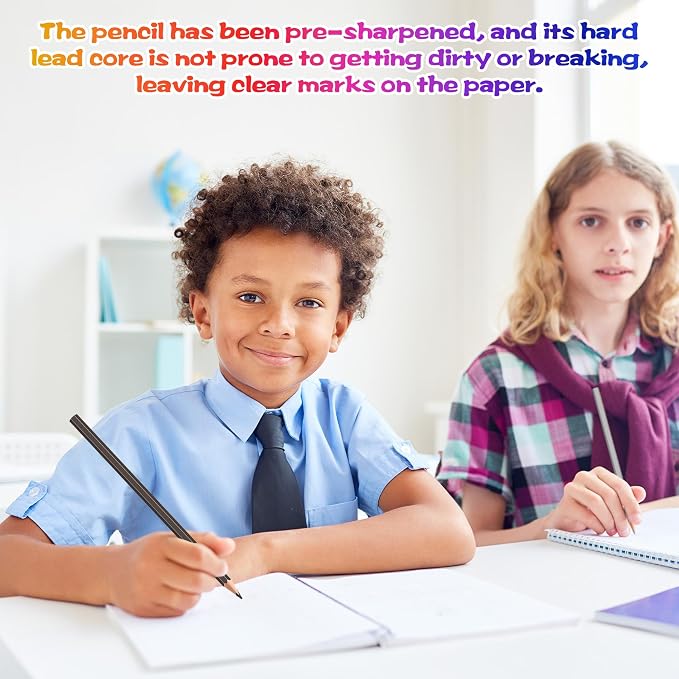 24 PCS Colored Pencils for Kids, Pre-sharpened Art Pencils Back to School Supplies Set, Drawing Sketching Pencils for Students, Teachers, Classroom