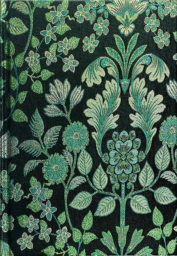 ipoul Flower Journal, Pretty Notebook for Women, Hardcover, Lay Flat, A5, 6x8, Lined Paper, Ruled Page, Birthday Gifts for Mom, Grandma, Wife, Writing Notebook, Church Notes Journal, Green