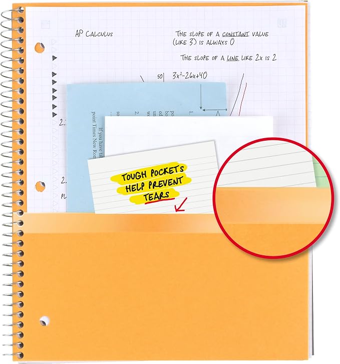 Five Star Spiral Notebook + Study App, 1 Subject, Graph Ruled Paper, 8-1/2" x 11", 100 Sheets, Fights Ink Bleed, Water Resistant Cover, Amethyst Purple (620000CF1)