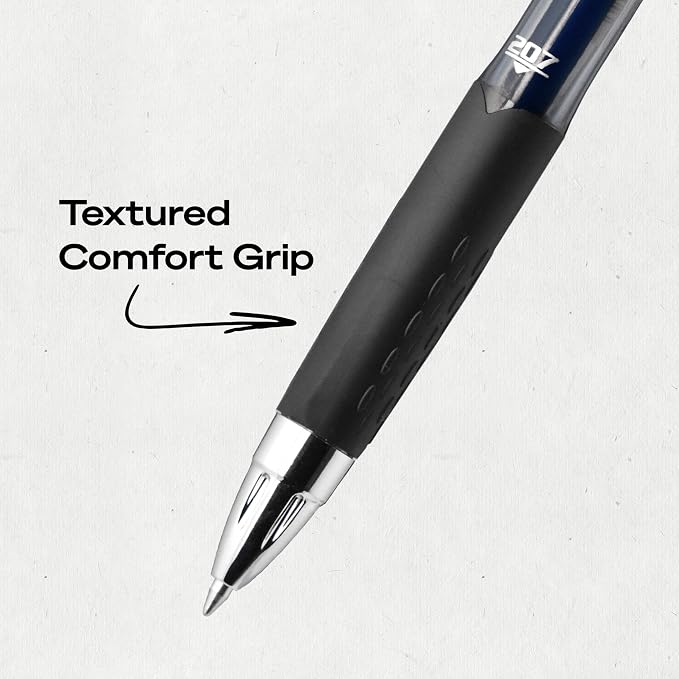 uniball™ 207 Gel Pens, Blue Ink, 0.7mm Medium Point, Retractable, 36 Count, Smooth Writing, Fraud-Resistant, uni Super Ink™