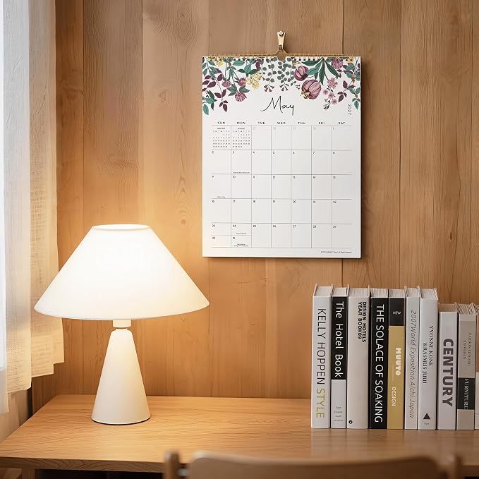 2026 Wall Calendar - Cabbrix Calendar 2026, 18 Monthly Wall Calendar with Thick Paper, July 2026 - December 2027, 12" x 15", Twin-Wire Binding, Perfect for Planning