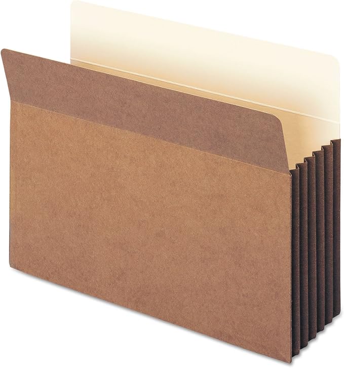 Smead Tuff Expanding Pockets, Set of 10 Accordion File Organizers for File Folders, Straight-Cut Tab, 5-1/4 inch Expansion, Letter Size, Office Supplies, Document Organizer (73390)