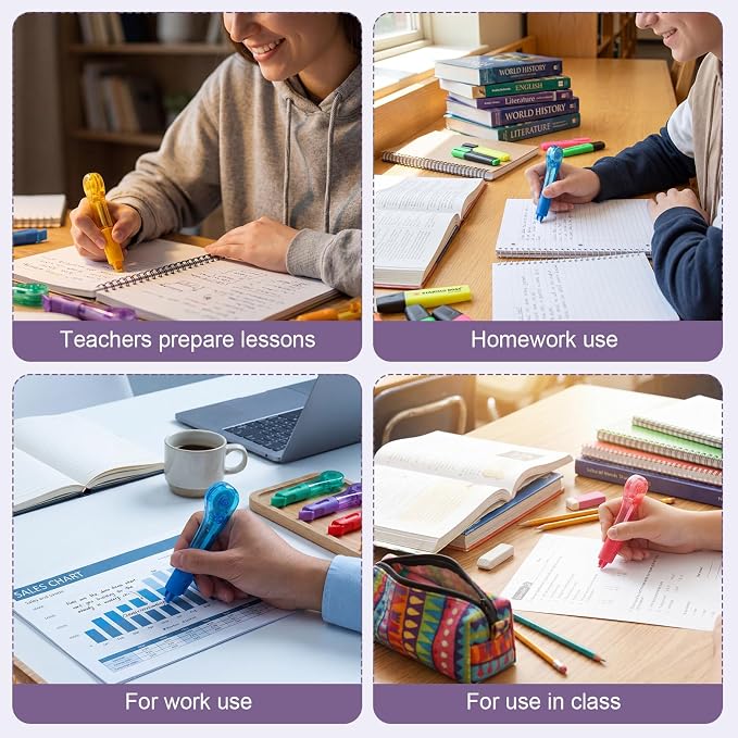 BESARME 10 Pack Correction Tape Pen, Correction Pens Prizes for Kids Classroom School Easy to Use Applicator with Push-Pull Cover Back to School Supplies, 19.69 Ft