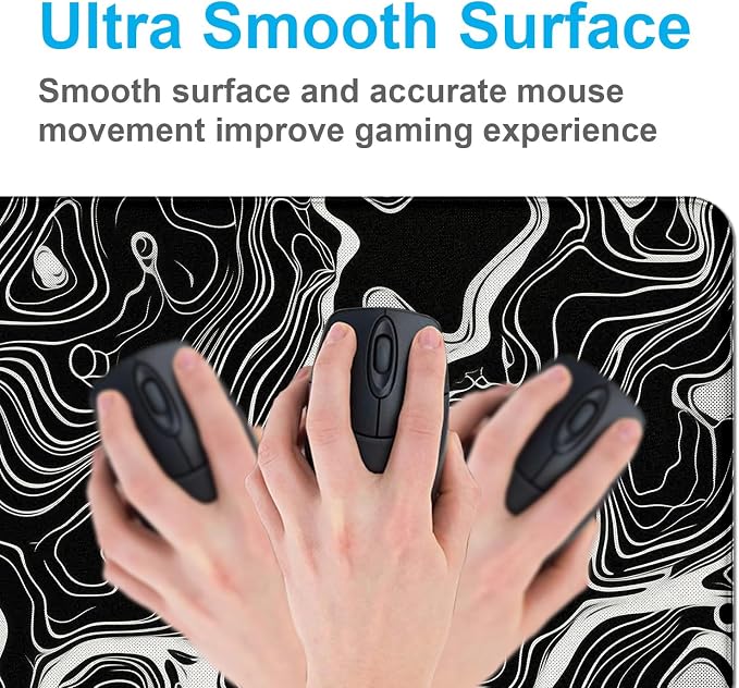 Marble Patterned XL Gaming Mouse Pad, Suitable for Office and Study Mouse Pads