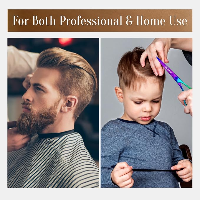 Facón Hair Cutting Scissors - Professional Hair Scissors 6.5 Inch Razor Edge Barber Shears Salon Hair Cutting Shears - Japanese Stainless Steel - Precision Cutting Premium Shears for Men, Women & Kids