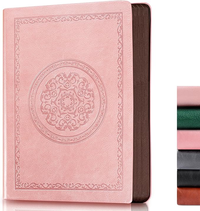 Fetinar 2026 Leather Vintage Journal Notebook,300 Pages,Leather Softcover Lined Journal Notebooks for Women Men,Notebook Journals for Writing Travel,Business,Office,8.5'' X 11.3''