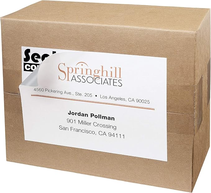 Avery Printable Shipping Labels, 4" x 6", White, 20 Blank Address Labels (05292) (Pack of 2)