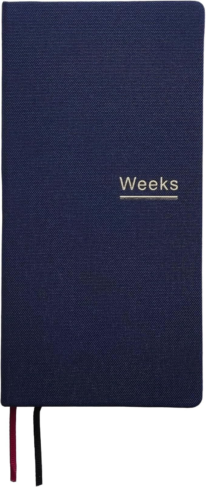 Undated Weekly Planner Notebook Pocket Organizer Appointment Book Journal Notebook A6 Week Plan Notepad (Dark Blue)